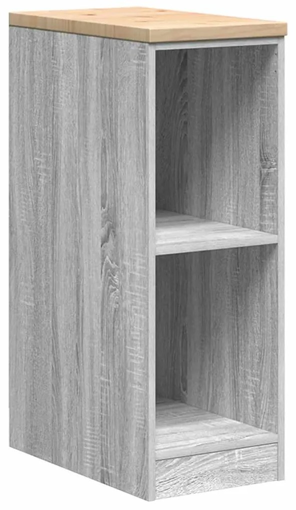 Armários de garagem 2 pcs derivados de madeira cinzento sonoma