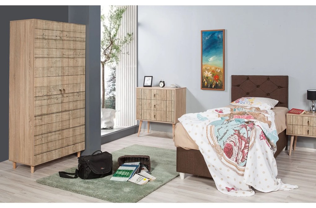 Guarda-roupa Stil – Carvalho Sonoma – 90x192x52 cm