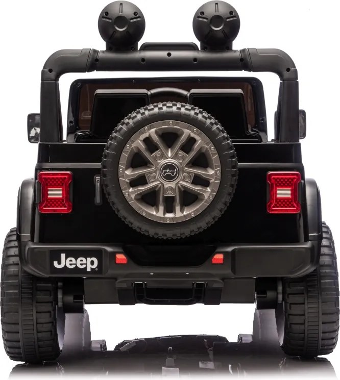 JIPE elétrico para Crianças Jeep Wrangler Rubicon LIFT  24V 4x4, Rodas de espuma EVA Preto