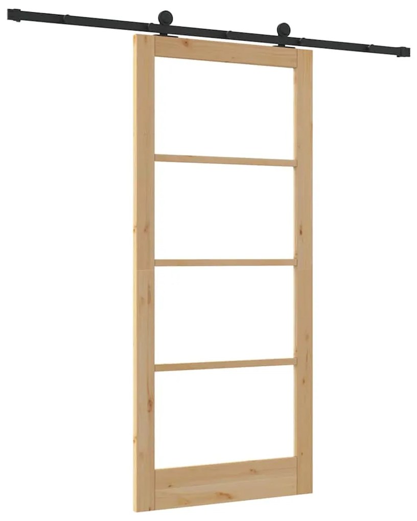 Porta Deslizante vidaXL com Conjunto de Ferragens 'ORKDAL'93x211 cm