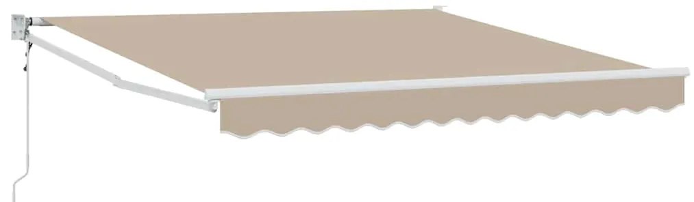 Toldo Retrátil Automático Bege 300x250 cm