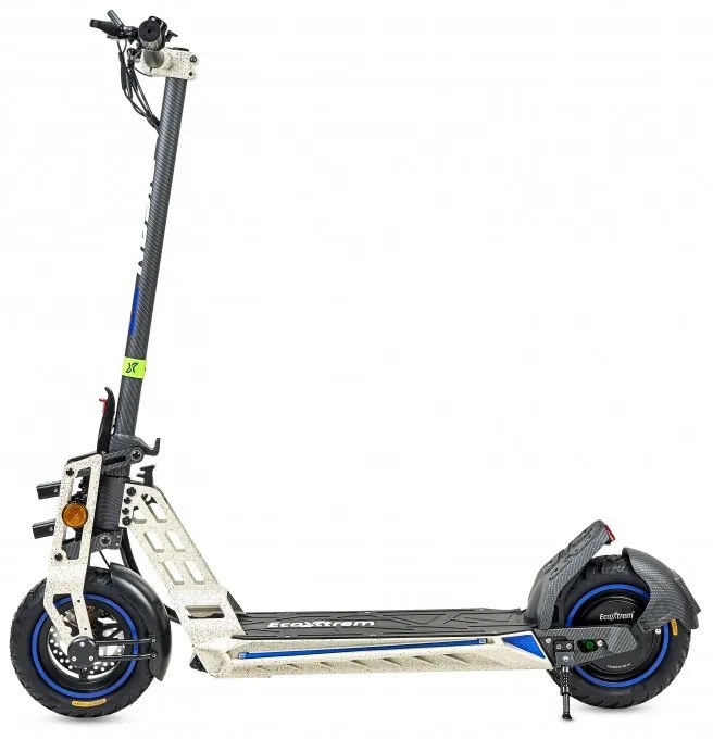 Trotinete elétrica 800w Bison GT | Carbon Design | 40km Autonomia Branco Marfim