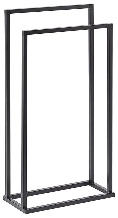 Toalheiro preto 45 x 85 cm RECREO Beliani