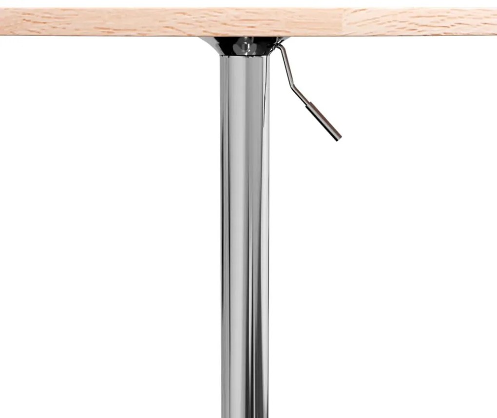 Mesa de bar Ø60x89,5 cm madeira de carvalho maciça