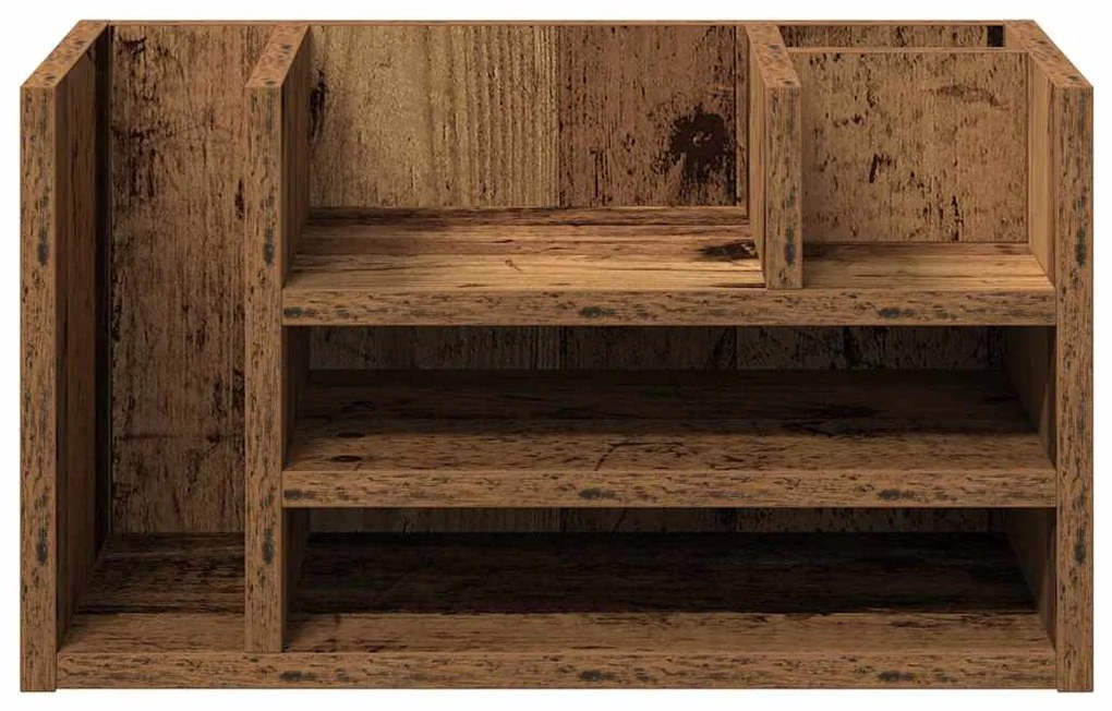 Organizador de Mesa Carvalho Antigo 44.5x24x25 cm Madeira Engenharia