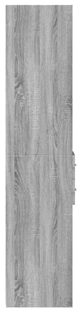 Armário alto 30x42,5x185 cm derivados de madeira cinza sonoma