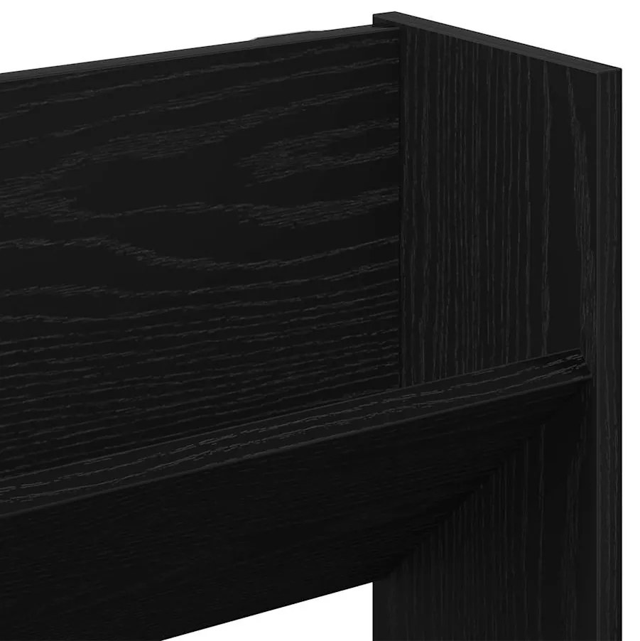 Armários para Sapatos de Parede 2 pcs Carvalho preto