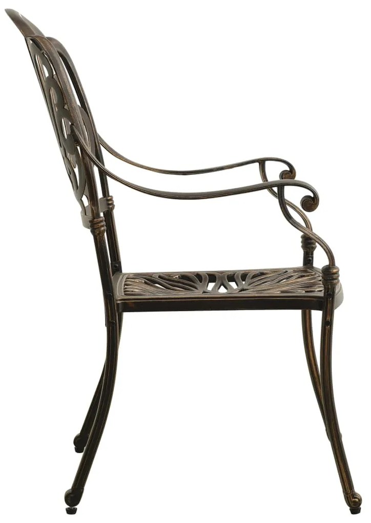 5 pcs conjunto bistrô alumínio fundido bronze