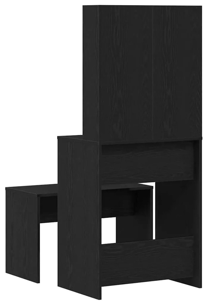 Conjunto de Mesa de Maquilhagem vidaXL com LED de Madeira de Engenhari
