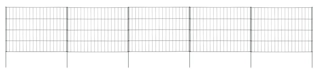 vidaXL Conjunto painéis de vedação para jardim 115x79 cm verde