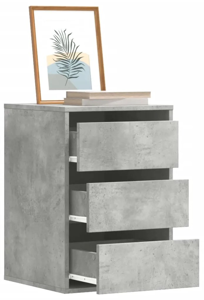 vidaXL Cómoda 40x41x58 cm derivados de madeira cinzento cimento
