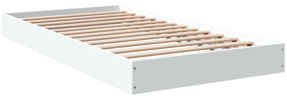 Estrutura de cama 100x200 cm derivados de madeira branco