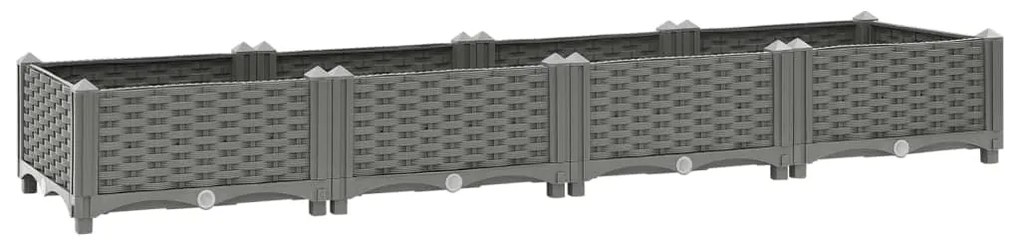 vidaXL Canteiro elevado 160x40x23 cm polipropileno
