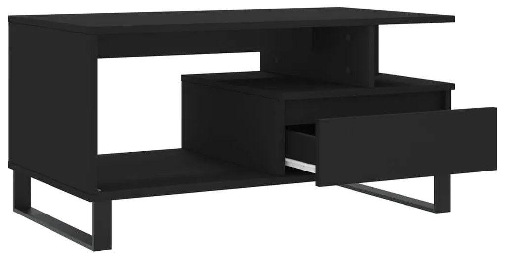 Mesa de centro 90x49x45 cm derivados de madeira preto