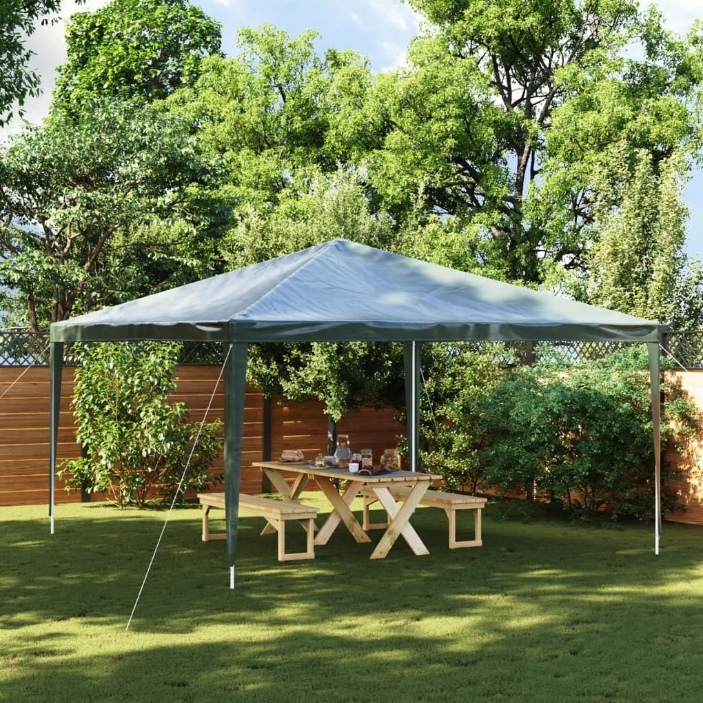 Tenda para festas 4x4 m 90 g/m² verde