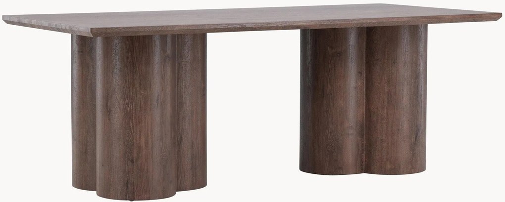 Mesa de jantar com efeito de madeira Olivia, 210 x 100 cm