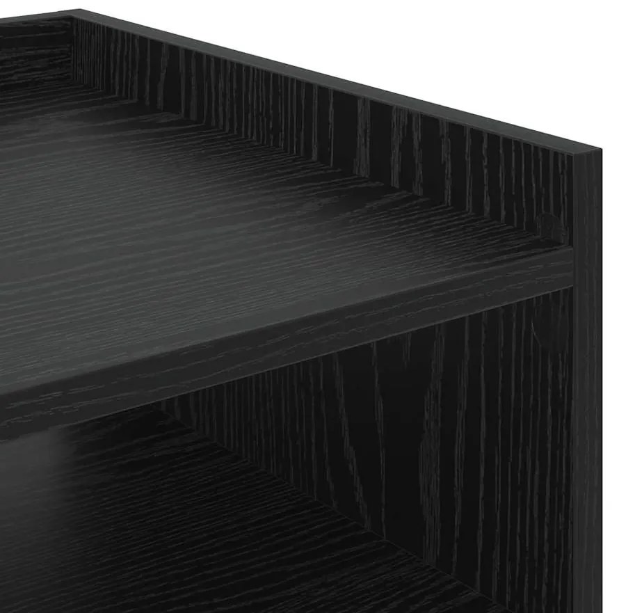 Armários de Canto 2 pcs Carvalho preto 40 x 40 x 61 cm