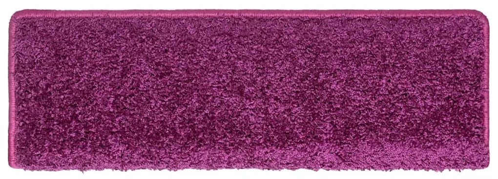 Tapetes de escadas 30 pcs 65x21x4 cm violeta