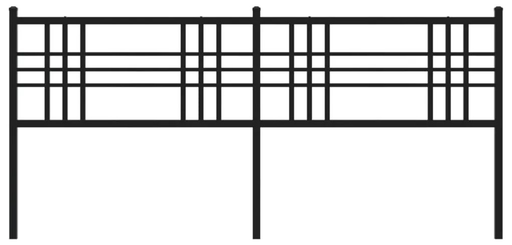 Cabeceira de cama 193 cm metal preto