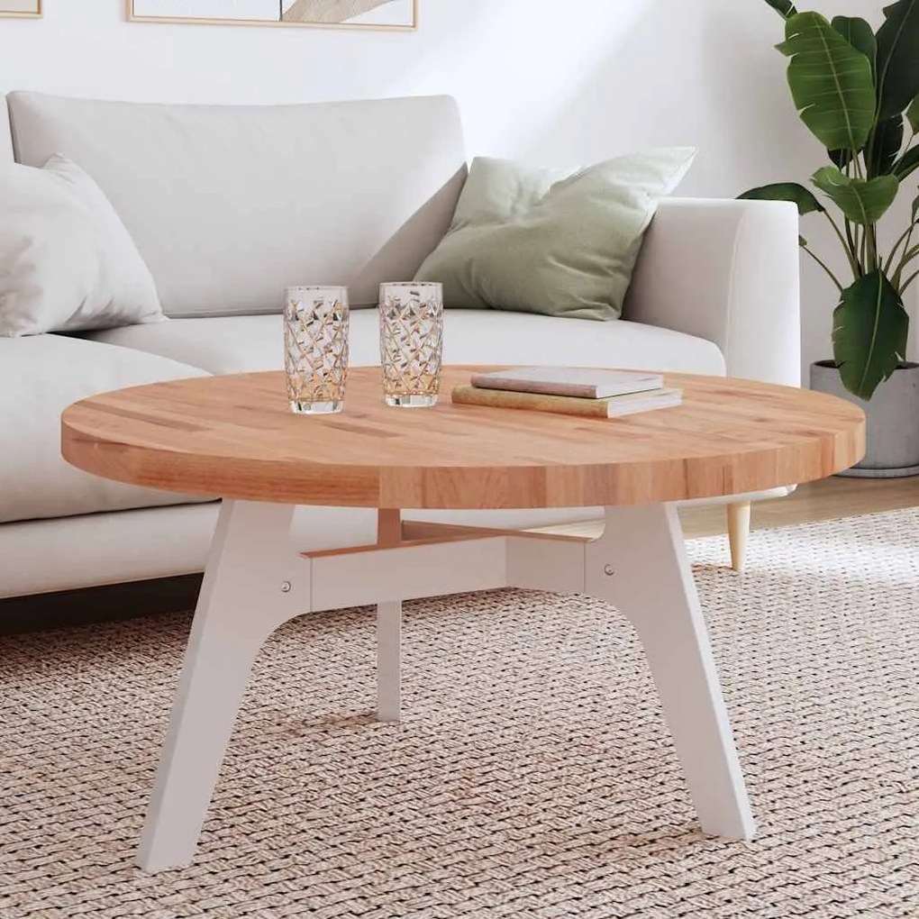 vidaXL Tampo de mesa redondo Ø90x4 cm madeira de faia maciça