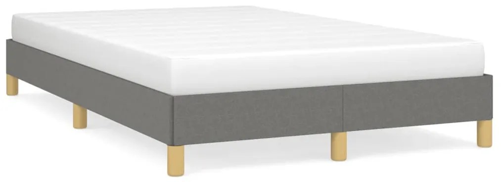 vidaXL Estrutura de cama sem colchão cinza escuro 120x190 cm tecido