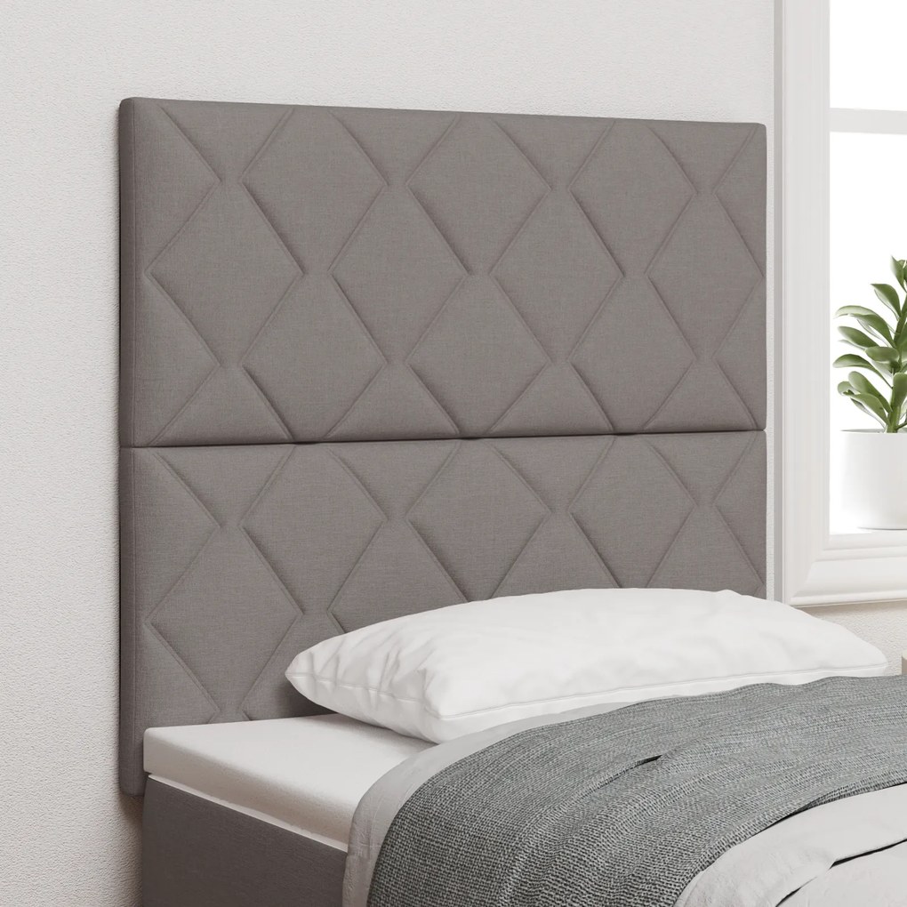 Cabeceira Design Blocos de Diamante Taupe 90 cm Tecido
