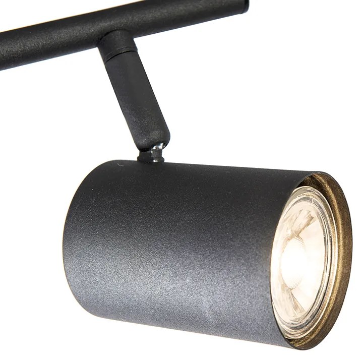 Foco Inteligente Preto Inclinável incl. 2 GU10 WiFi - Jeana