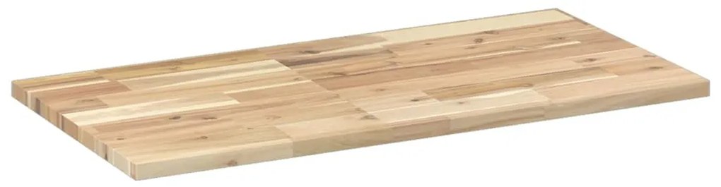 Tampo de mesa retangular 80x40x2 cm madeira de acácia maciça