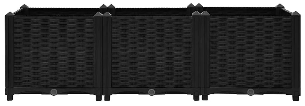 Canteiro elevado 120x40x38 cm polipropileno