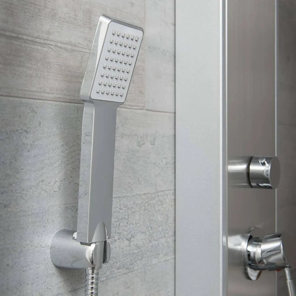 SCHÜTTE Painel de duche misturadora manípulo único TAHITI aço inox.