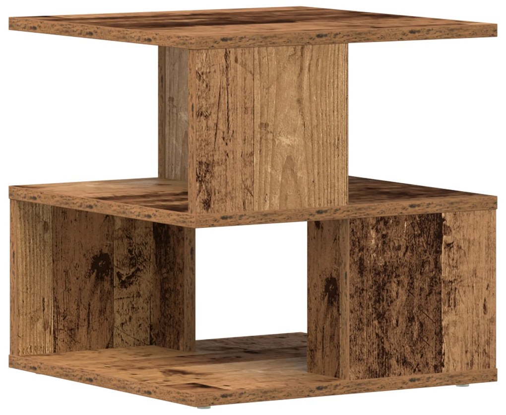 Mesa de Apoio vidaXL em Madeira Velha 40x40x40 cm em Madeira de Engenh