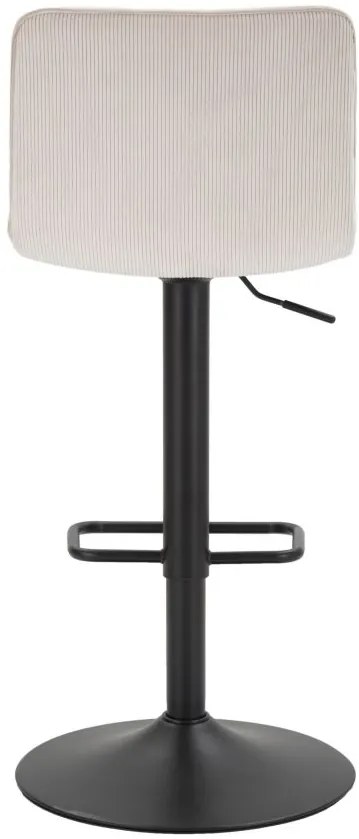 CONJUNTO 2 BANCOS DE BAR COM ELEVAÇÃO ALTA 43X49,5X85,5-107 (ASSENTO CM 61-82,5 CM) BRANCO