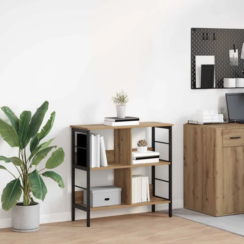 vidaXL Estante Carvalho Artesanal 82 x 32 x 79 cm Madeira processada