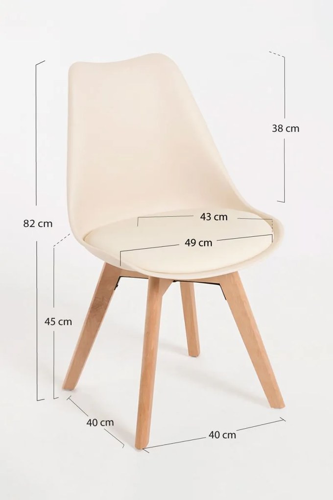 Cadeira Synk Basic - Crema