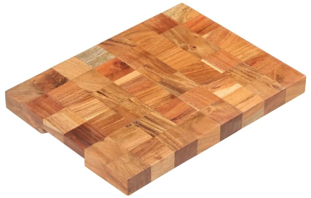 Tábua de cortar 40x30x3,8 cm madeira de acácia maciça
