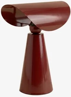 Candeeiro De Mesa ↑35 Cm Em Ferro Conby Vinho Tinto - Sklum