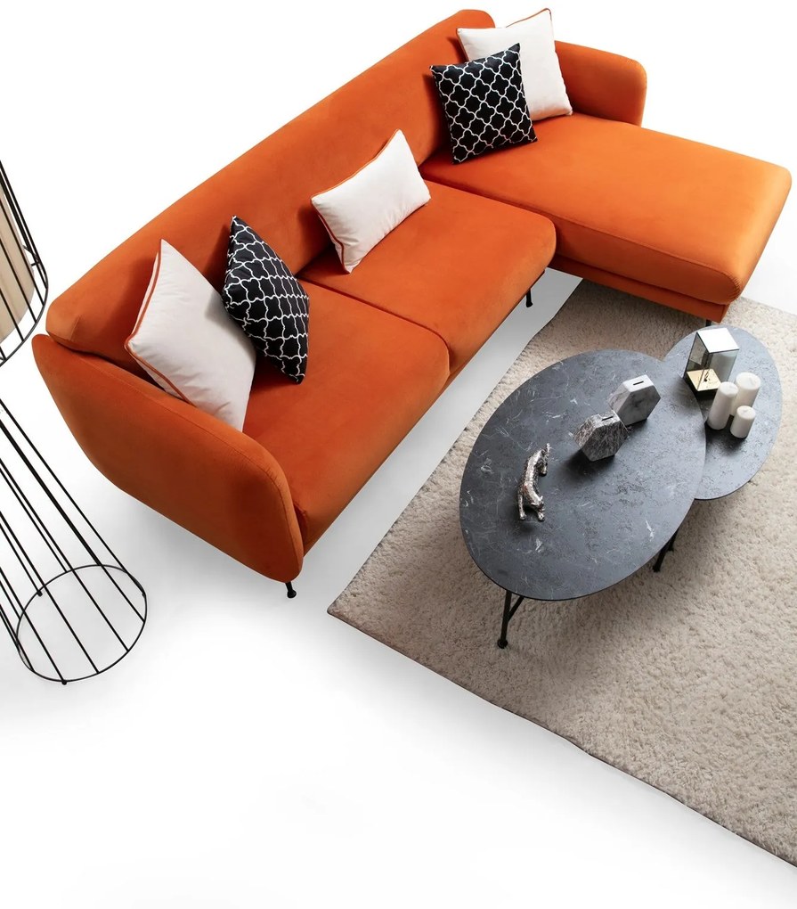 Sofá-Cama de Canto Sevilla – Laranja – 270 x 170 cm