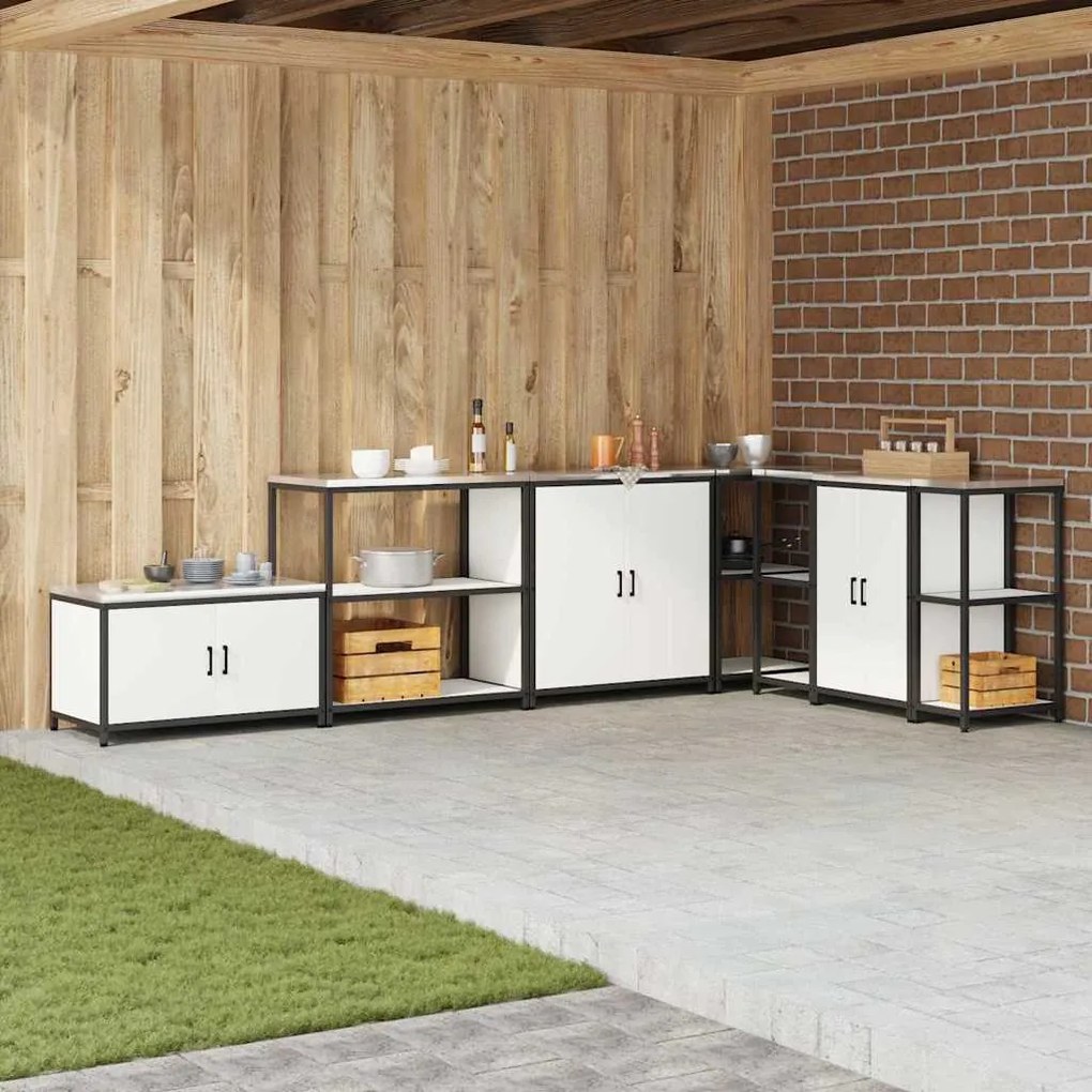 vidaXL Prateleira de Armazenamento de Cozinha Branco 60 x 50 x 92 cm