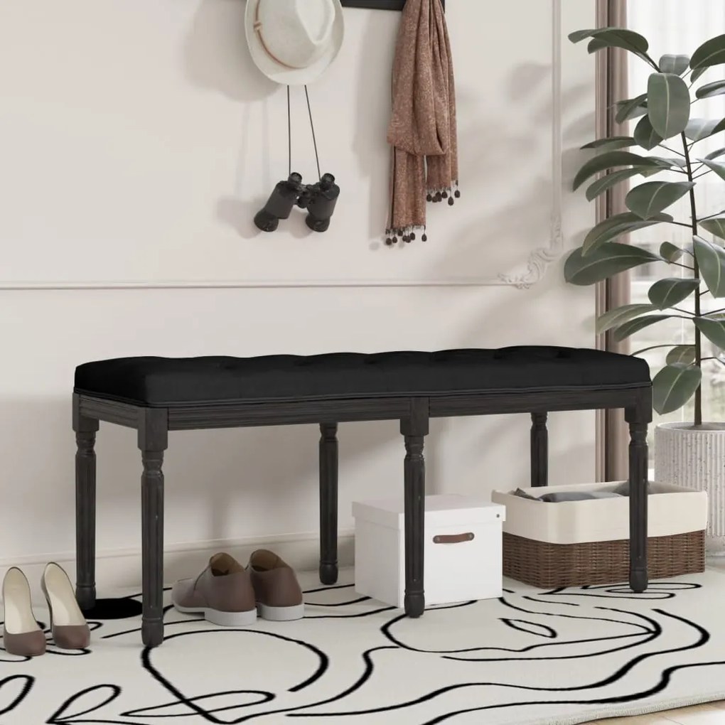 344456 vidaXL Banco 110x40x49 cm veludo preto