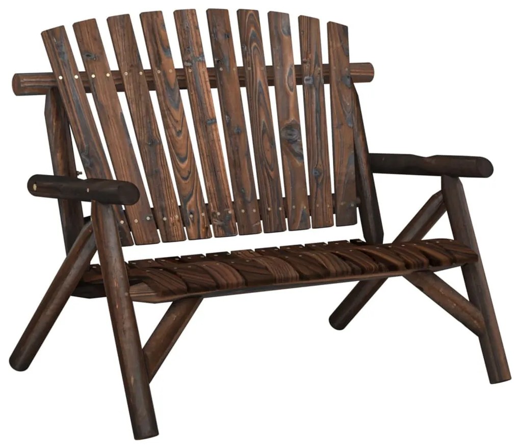 3 pcs conjunto lounge de jardim madeira de abeto maciça