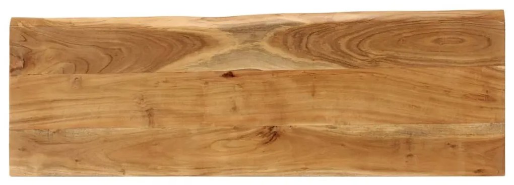 Banco com bordas vivas 105 cm madeira de acácia maciça