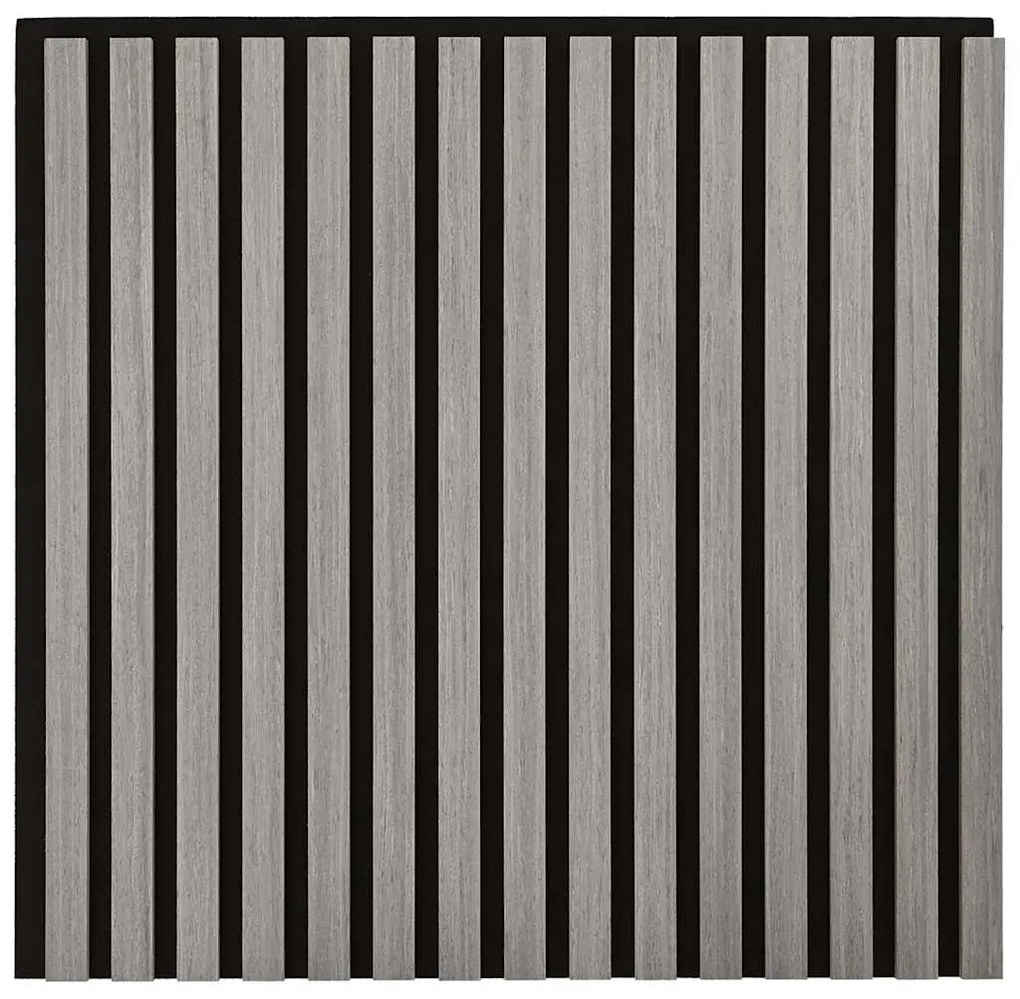 Painéis de parede acústicos 2 pcs ripado 60,5x60 cm