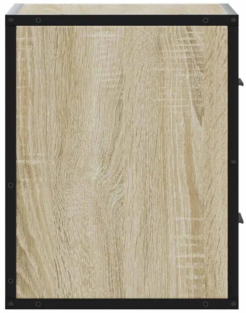 Mesa de cabeceira de parede 40x31x39,5 cm carvalho sonoma