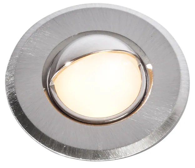 Conjunto de 5 focos de chão modernos em alumínio incluindo LED IP67 - Linsey Moderno