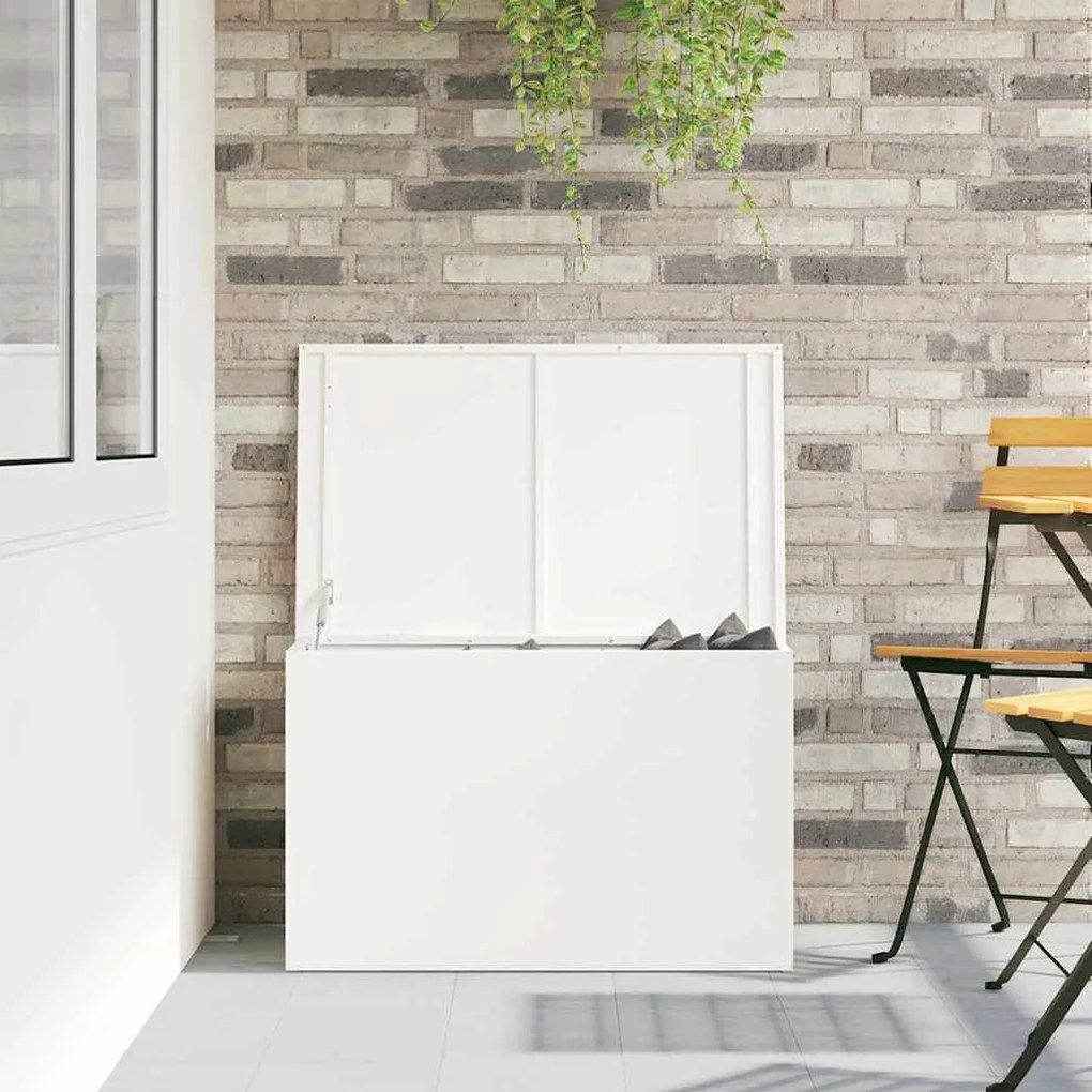 Caixa de Armazenamento Externa Branco 80 x 50.5 x 50 cm