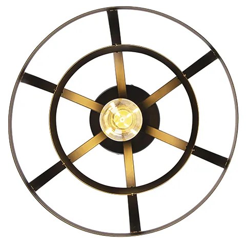 Candeeiro de teto industrial preto - Boula Industrial