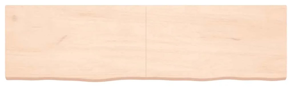 Prateleira de parede 180x50x(2-6)cm carvalho maciço não tratado