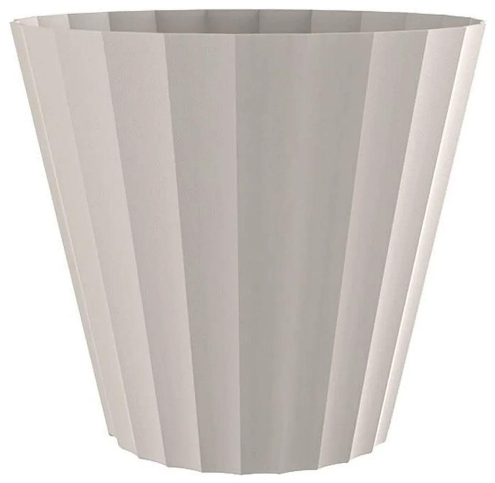 Vaso Plastiken Branco Polipropileno (Ø 18 x 16 cm)