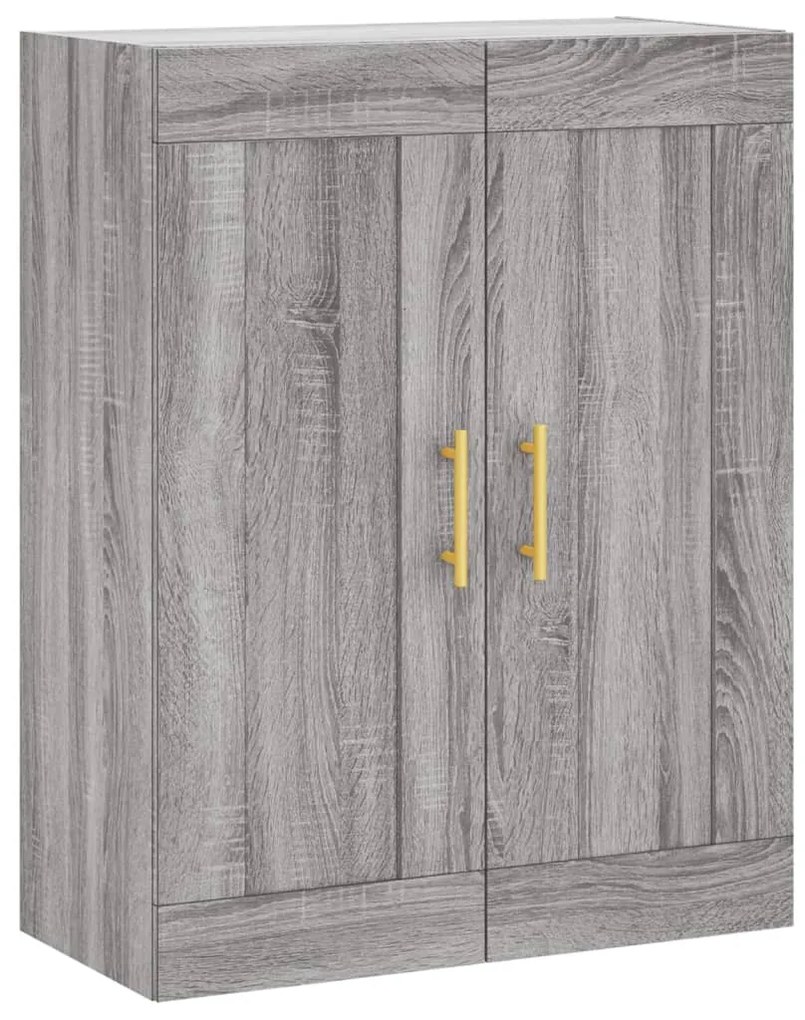 Armário alto 69,5x34x180 cm derivados de madeira sonoma cinza