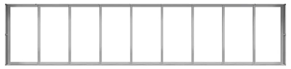 Planter 360x80x40 cm aço galvanizado